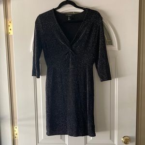 Black sparkle party dress